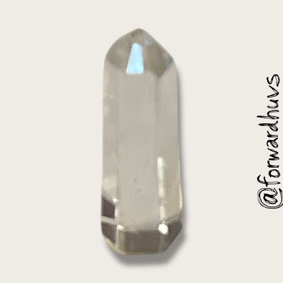 Bundle Sale 3 for $15 | Clear Faceted Crystal – 1.5 Inches in Height - Picture 1 of 8